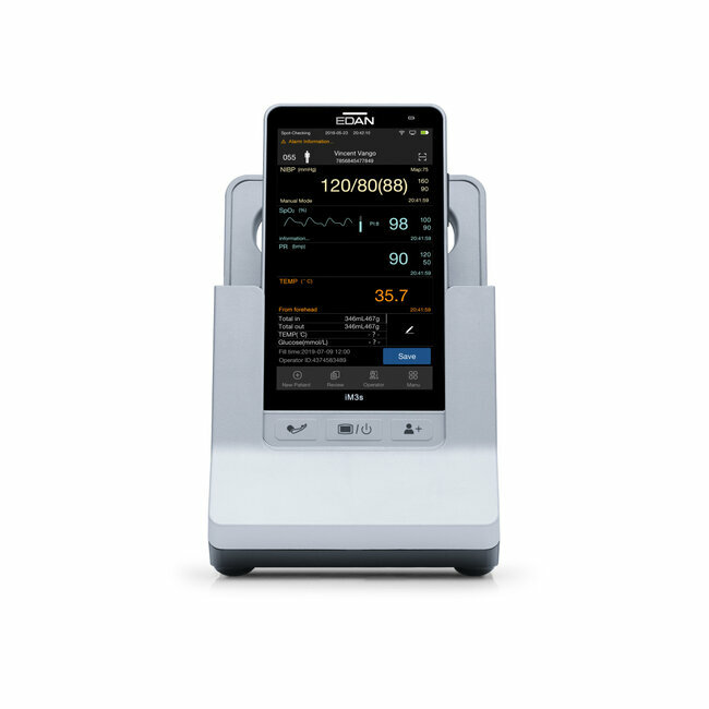 Edan tragbarer Vitalzeichen-Monitor iM3S mit Akku und Ladestation